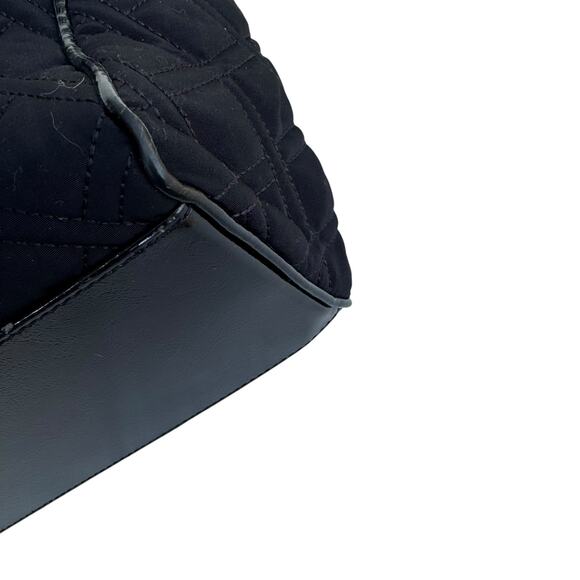 Vera Bradley Large Black Quilted Commuter Tote Bag Travel Work Purse - Picture 13 of 15